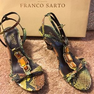Snake print Sandals from Franco Sarto 7.5
